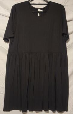 Azules Baby Doll Black Dress Sz L